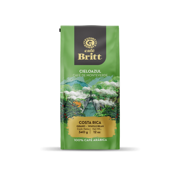 Café Britt Monteverde pupiņu kafija 340g