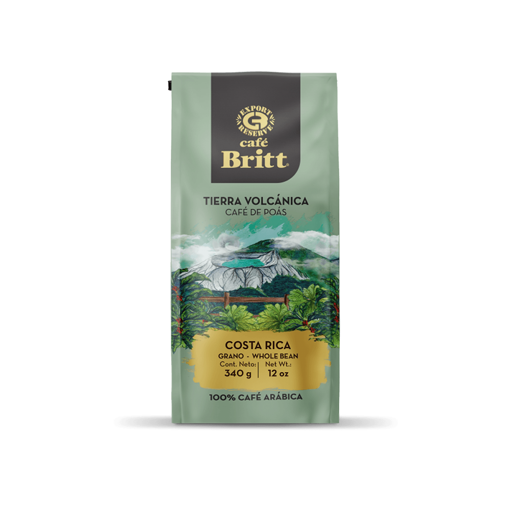 Poas Volcanic Earth pupiņu kafija 340g