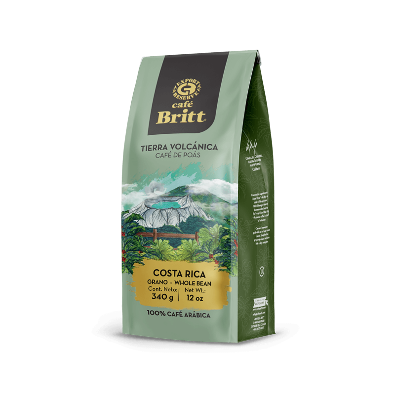 Poas Volcanic Earth pupiņu kafija 340g
