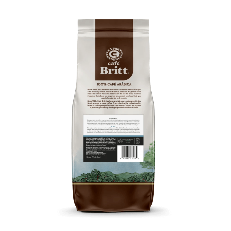 Café Britt Signature Los Santos kafijas pupiņas 250 gr