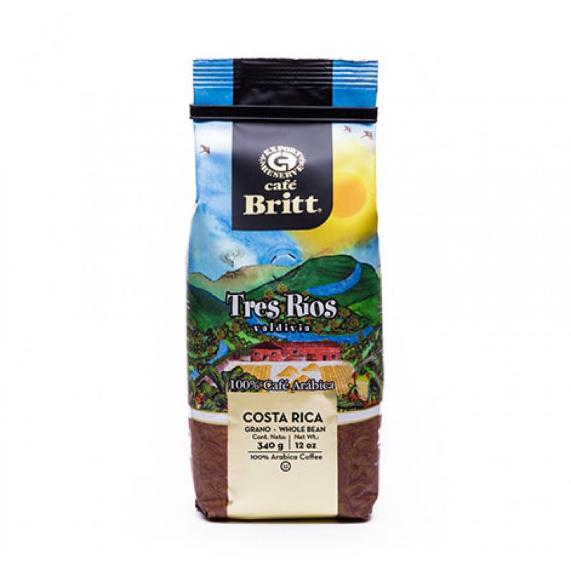 Café Britt® — Costa Rican Origins kafijas komplekts (12 oz.) (3 iepakojumi) (Tarrazú, Tres Ríos & Poás) — kafijas pupiņas, arabikas kafija, košers, bez lipekļa, gardēdis un vidēji gaišs un tumšs grauzdējums